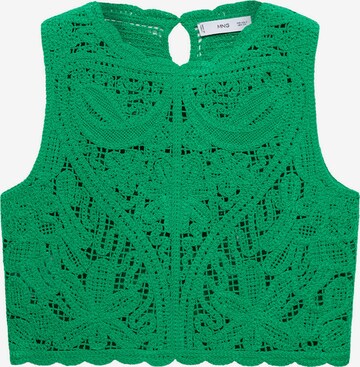 MANGO Knitted Top 'Esteba' in Green: front
