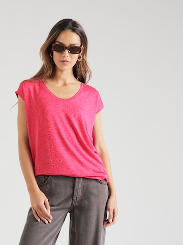 PIECES T-Shirt 'Billo' in Pink: predná strana