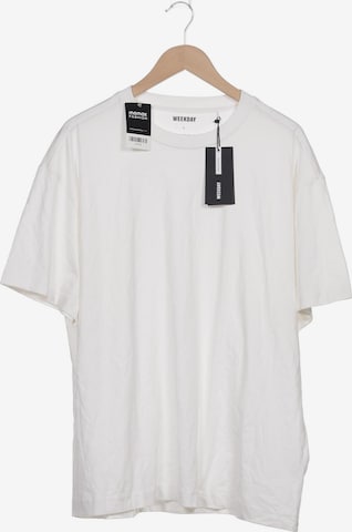 WEEKDAY T-Shirt L in Weiß: predná strana