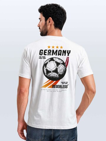 Neverless Shirt 'Retro Fußball' in White