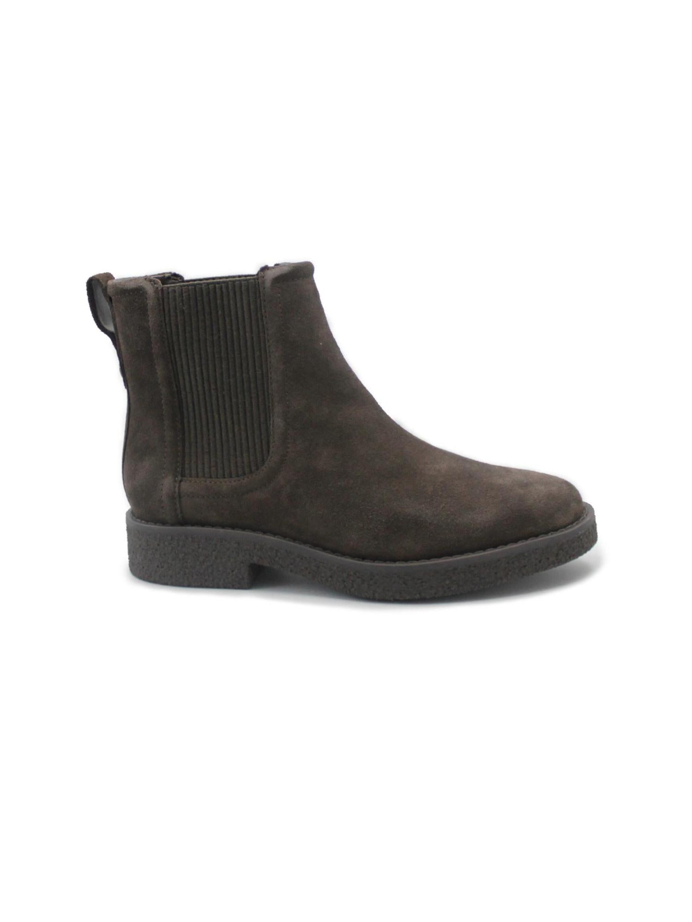 CLARKS Stiefel 'CLARKS NELLA TOP dark brown suede scarpe donna stivaletto beatles elastici camoscio'‌‌‌‌ in 37 in dunkelbraun, Produktansicht