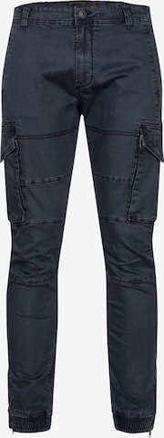 Pantalon cargo 'August' INDICODE JEANS en bleu : devant