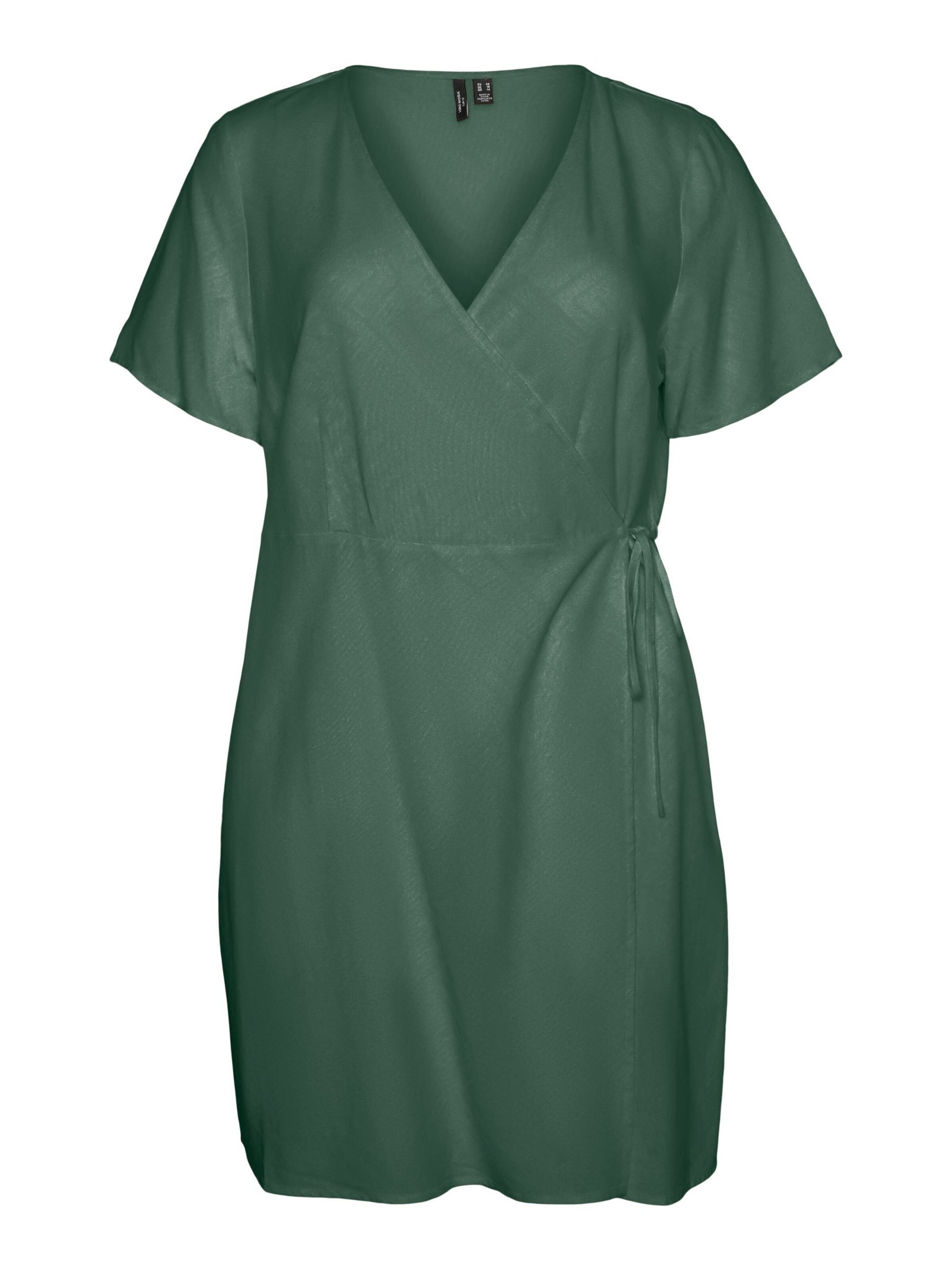 Vero Moda Curve Kjole 'VMMymilo' i grøn: forside