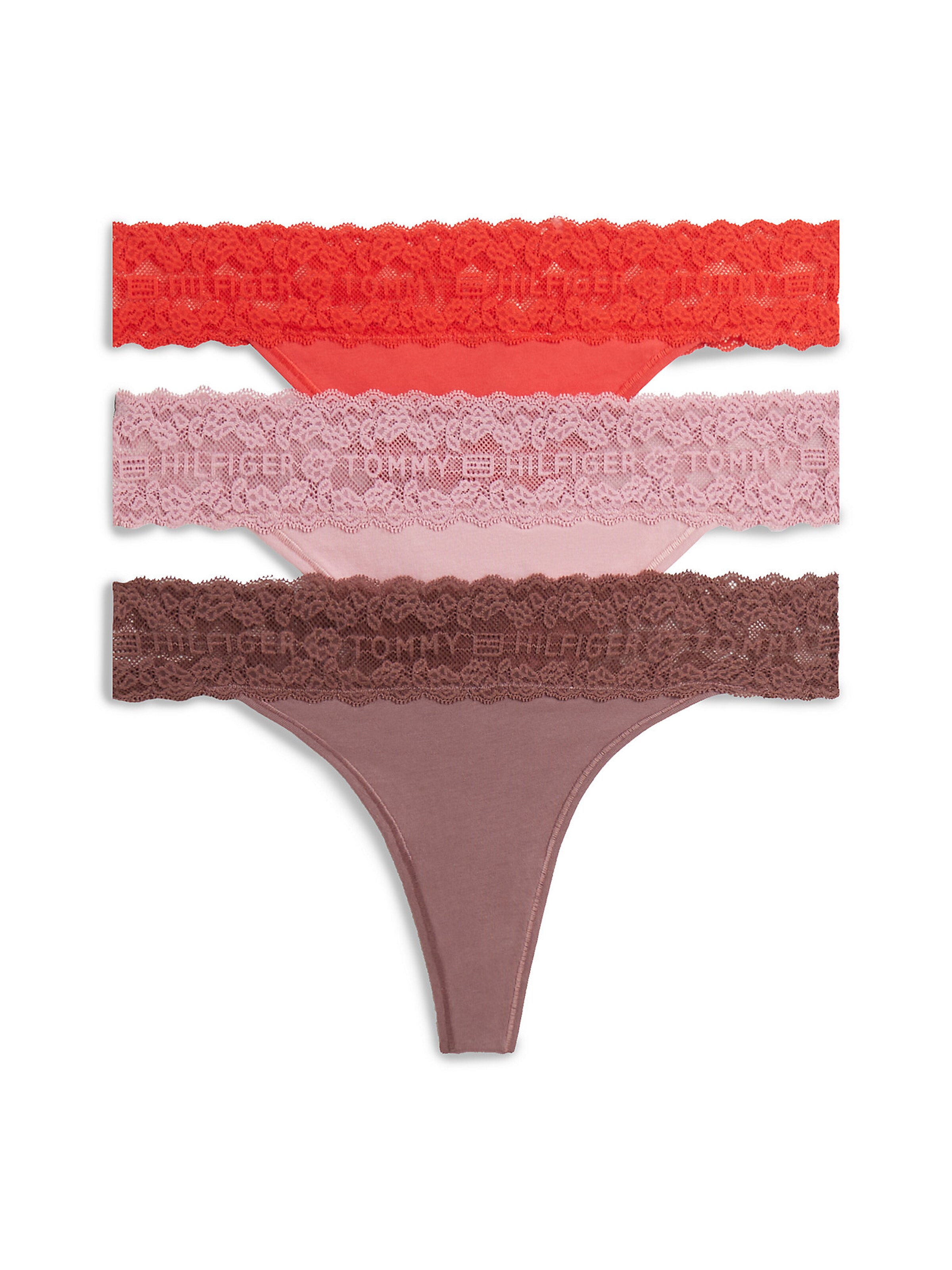TOMMY HILFIGER Thong in Brown: front