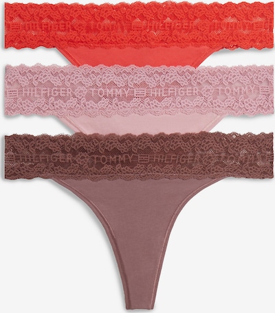 Tommy Hilfiger Underwear String in XS in Chocolate / Dusky pink / Red, Item view