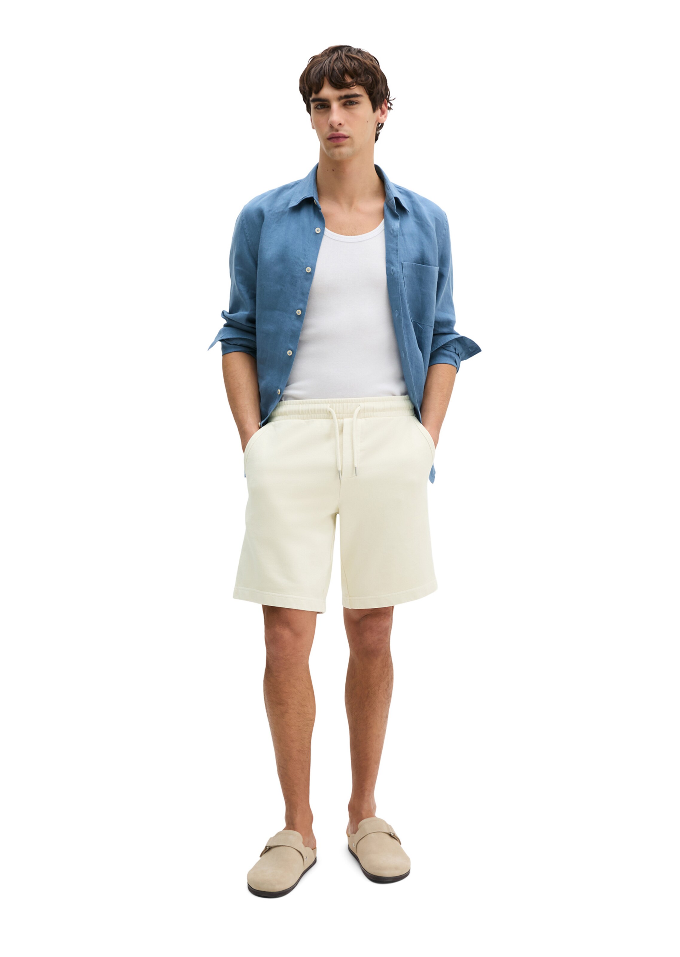 Marc O'Polo Regular Broek in Beige: voorkant