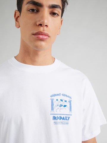 Iriedaily T-Shirt 'Gourmet Express' in Weiß