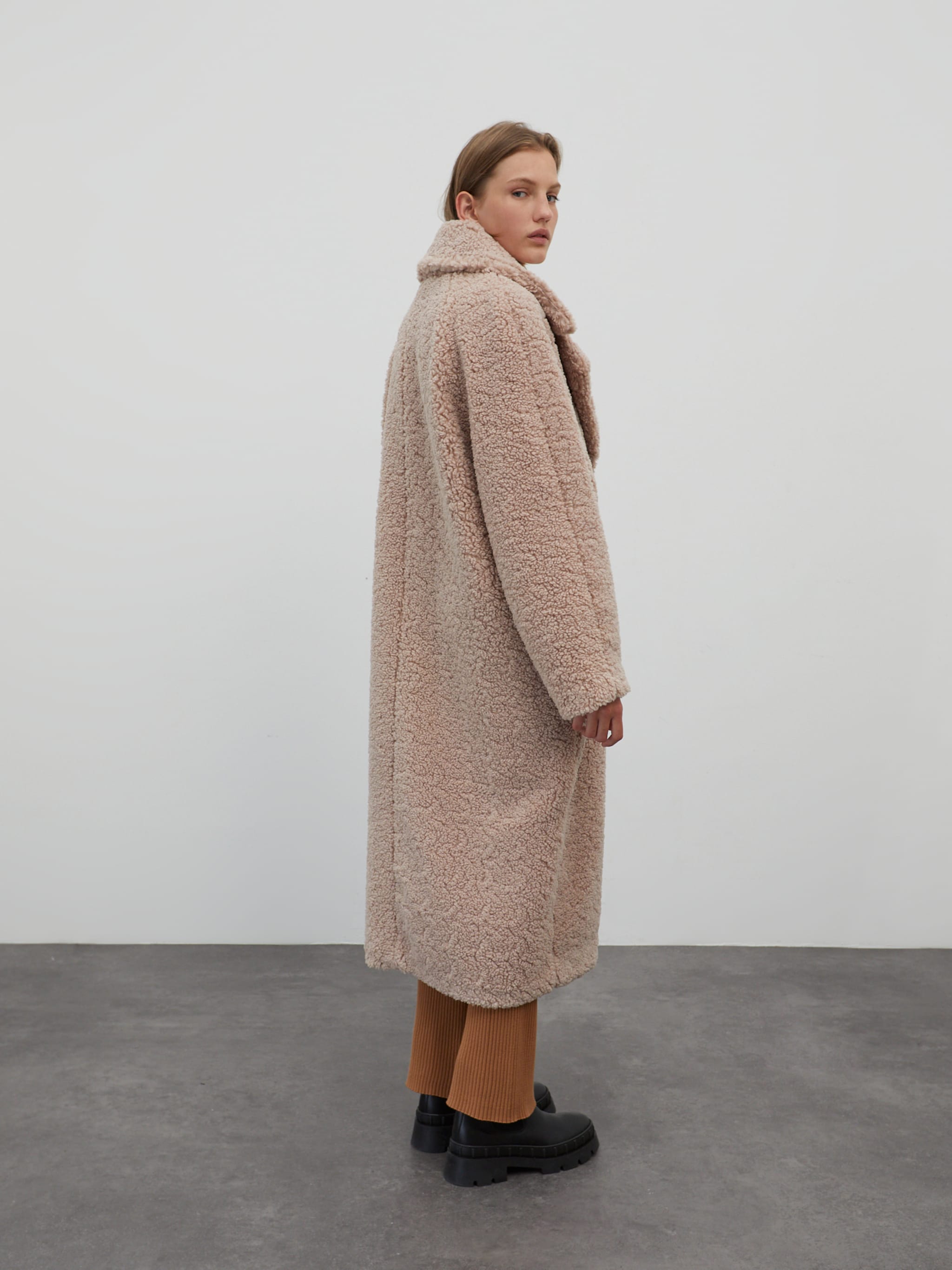 EDITED Produits Manteau mi-saison 'Manuela' cappuccino
