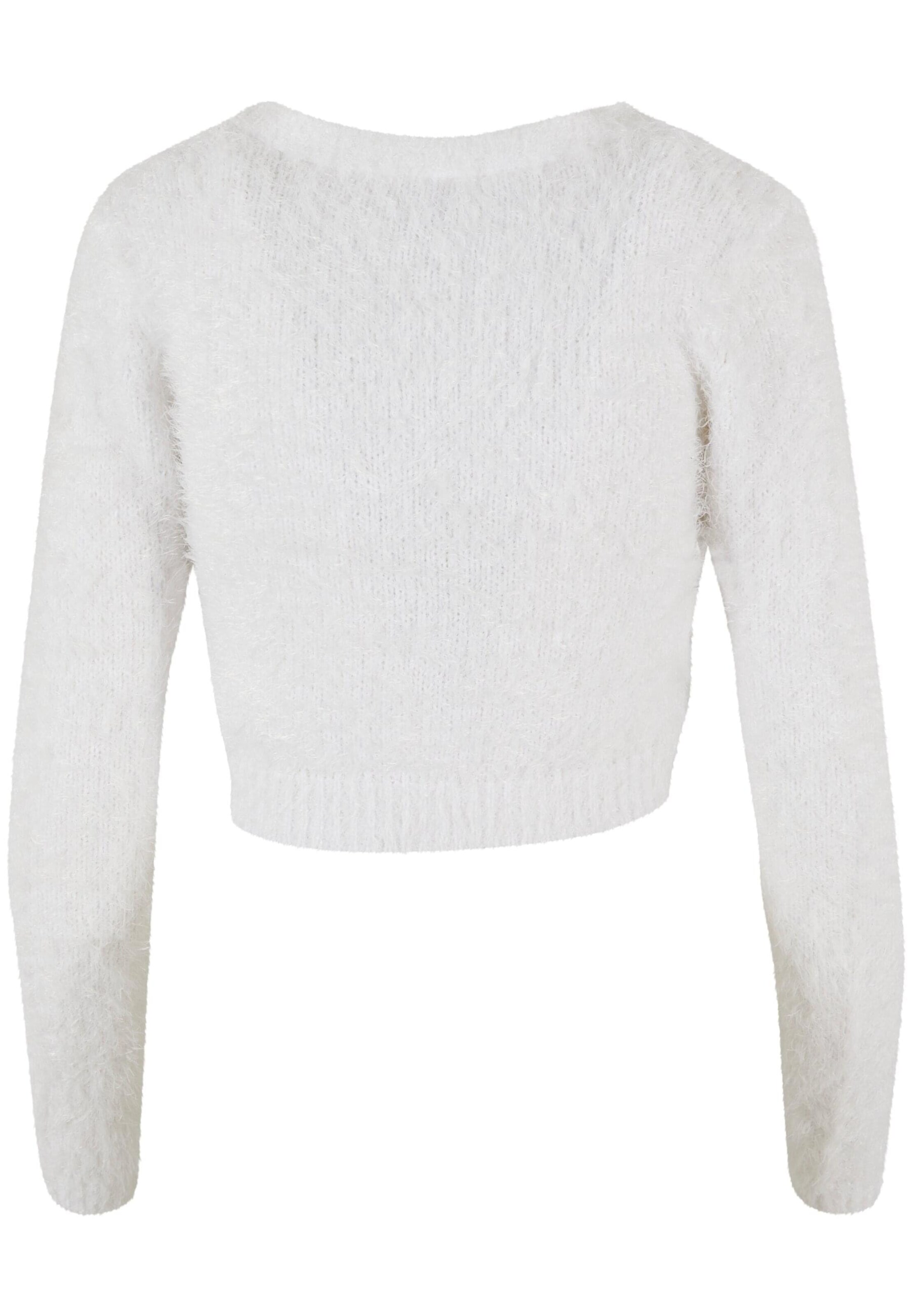 Urban Classics Strickjacke 'Feather' in Weiß