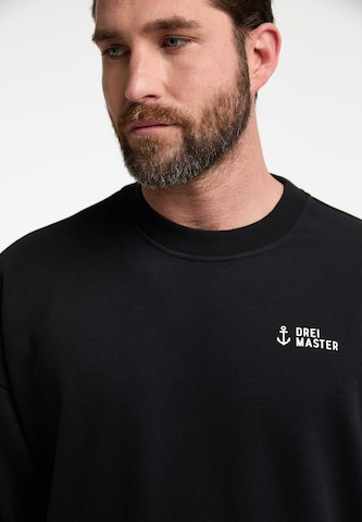 DreiMaster Maritim Sweatshirt in Schwarz