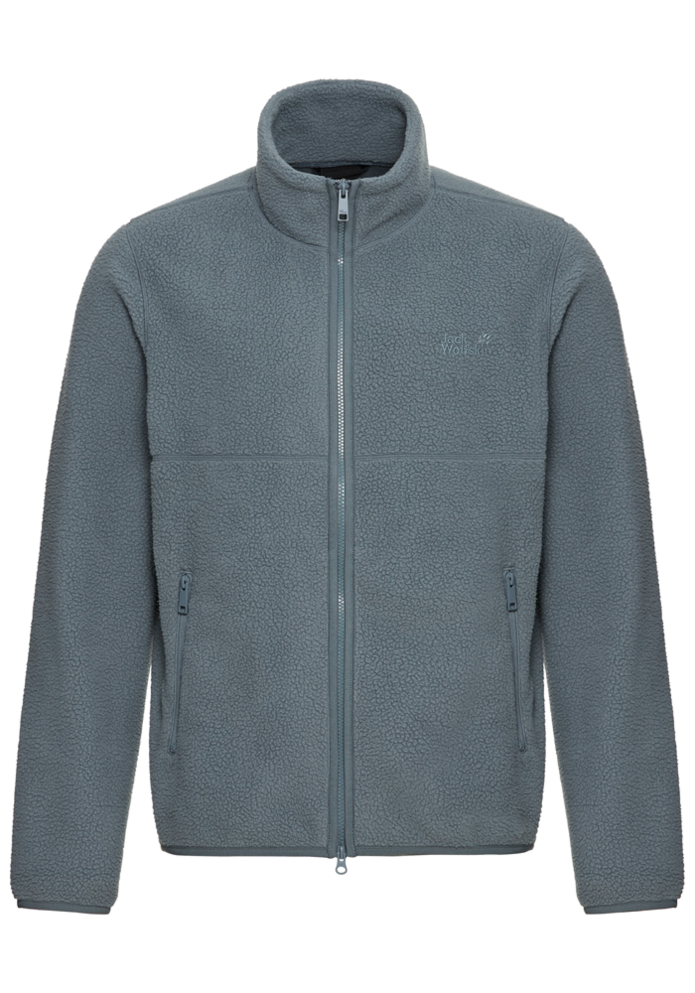 JACK WOLFSKIN Funkčná flisová bunda - Sivá: predná strana