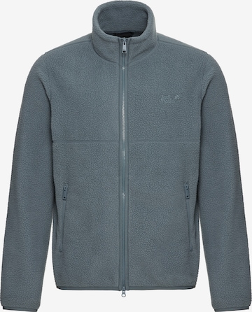 JACK WOLFSKINTehnička flis jakna - siva boja: prednji dio
