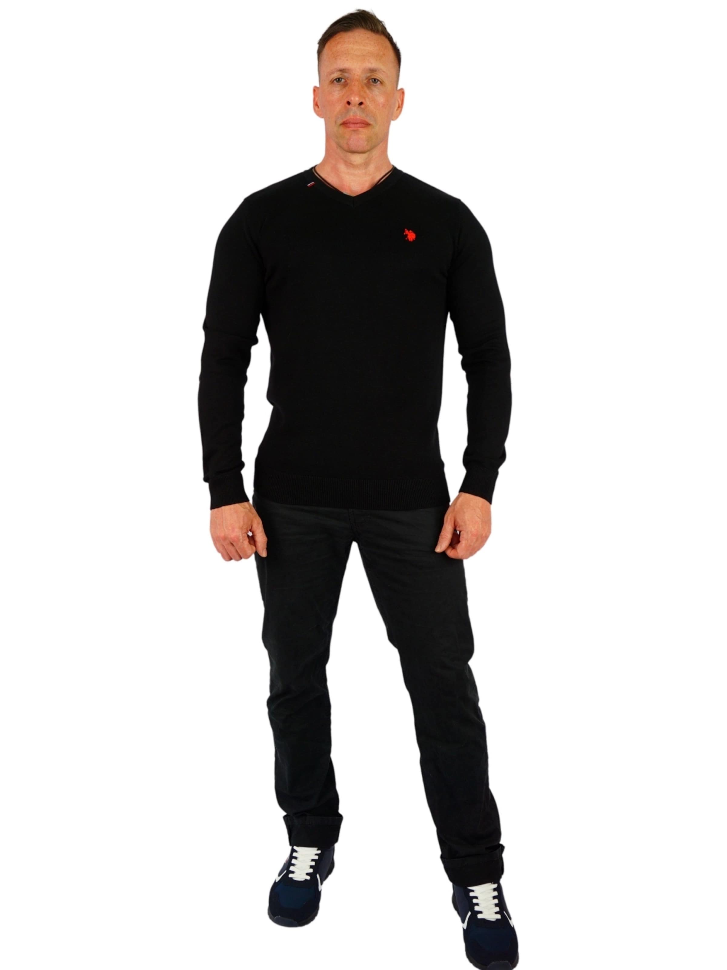 U.S. POLO ASSN. Pullover i sort