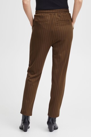 Fransa Regular Pleat-Front Pants 'Blenda' in Brown