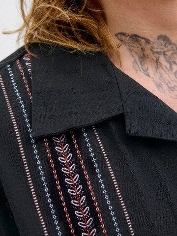 JACK & JONES Comfort fit Button Up Shirt in Black