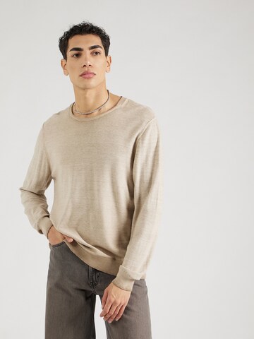 REPLAY Sweater 'Mesh' in Grey: front