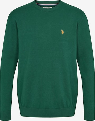 U.S. POLO ASSN. Trui 'Adair' in Groen: voorkant