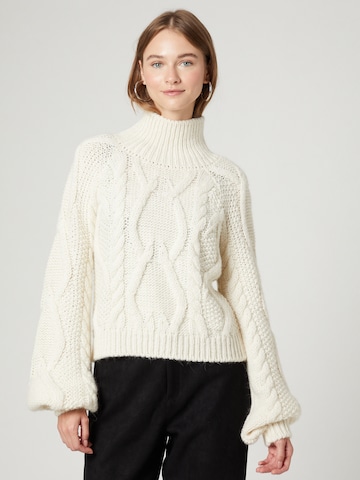 Guido Maria Kretschmer Collection Sweater 'Maike' in White: front