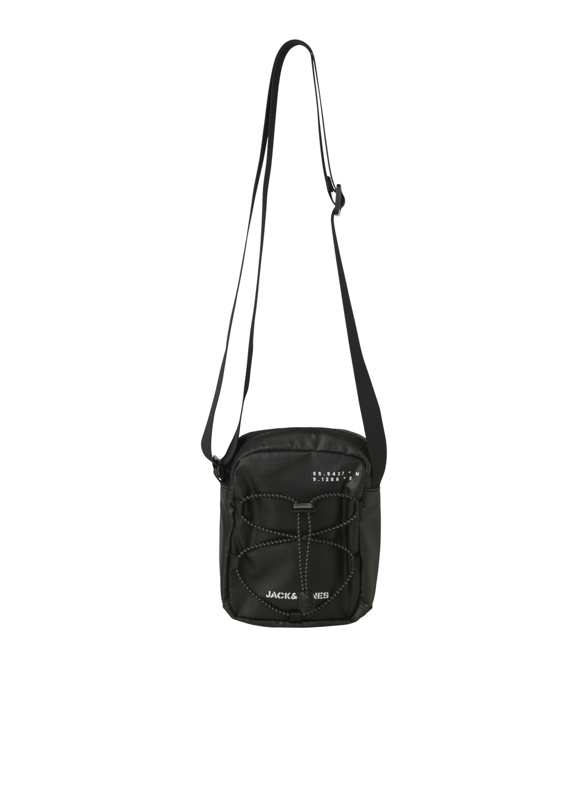 JACK & JONES Crossbody Bag 'JACPILOU' in Black: front