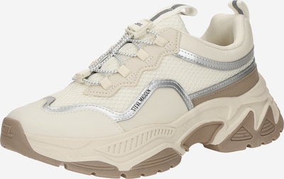 Sneaker low 'Android-E' STEVE MADDEN pe crem / bej închis / argintiu, Vizualizare produs