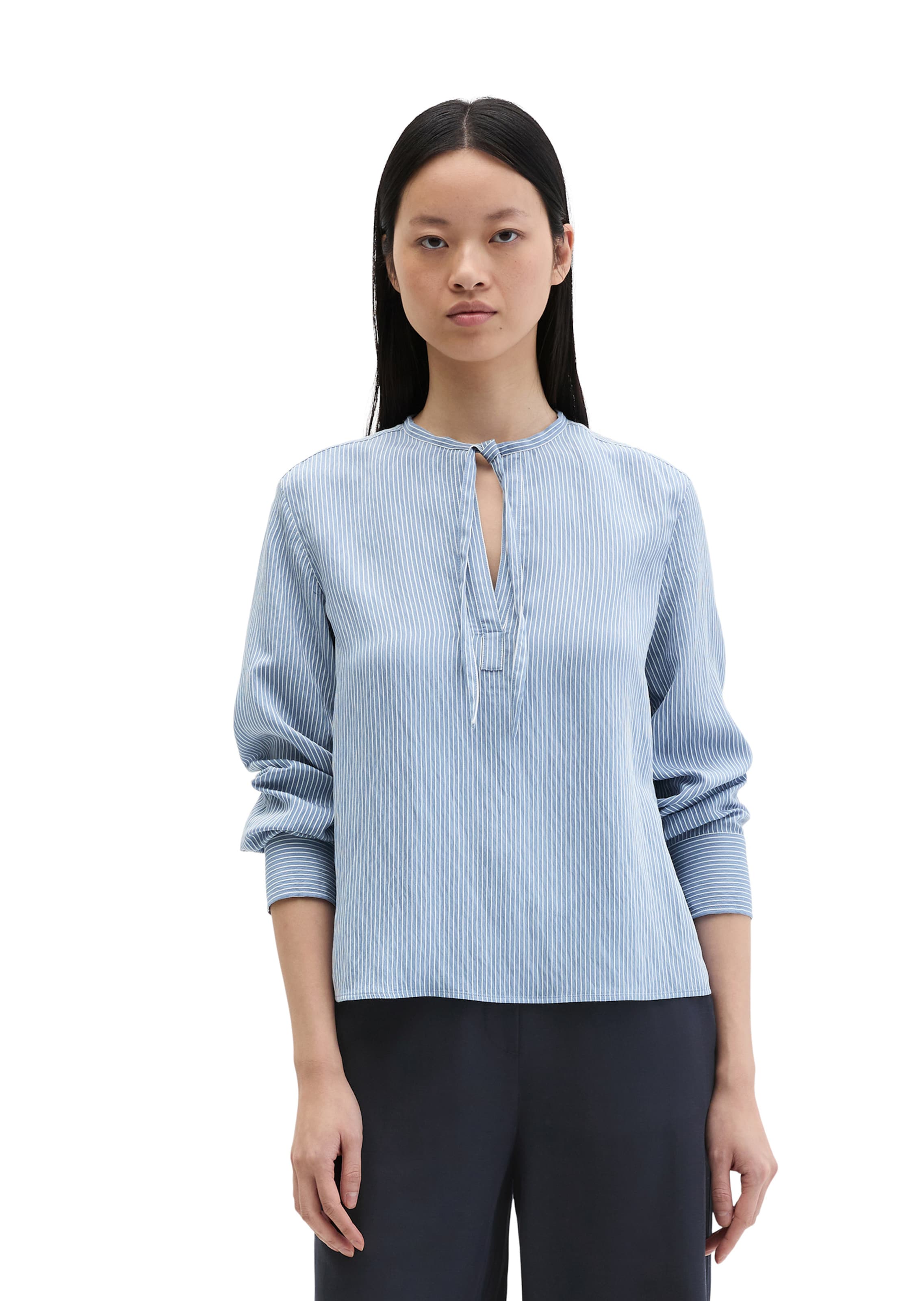 Marc O'Polo Bluse in Blau: Vorderseite