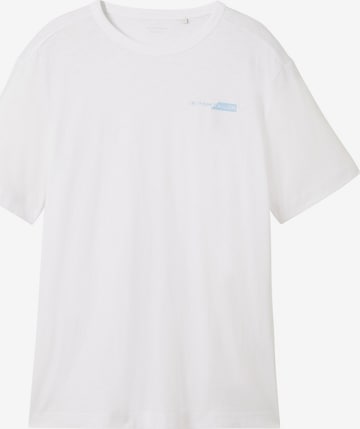 T-Shirt TOM TAILOR en blanc : devant