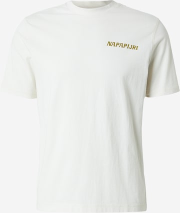 NAPAPIJRI Тениска в бяло: отпред