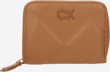 Calvin Klein Portemonnee in Bruin: voorkant