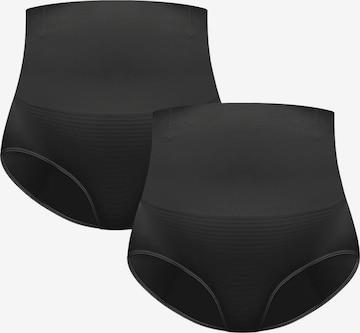 MEETWEE Shapingbroek '2 PACK Plus Size Shaping Slip' in Zwart: voorkant