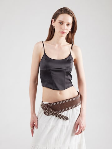 Bershka Top in Schwarz: Vorderseite