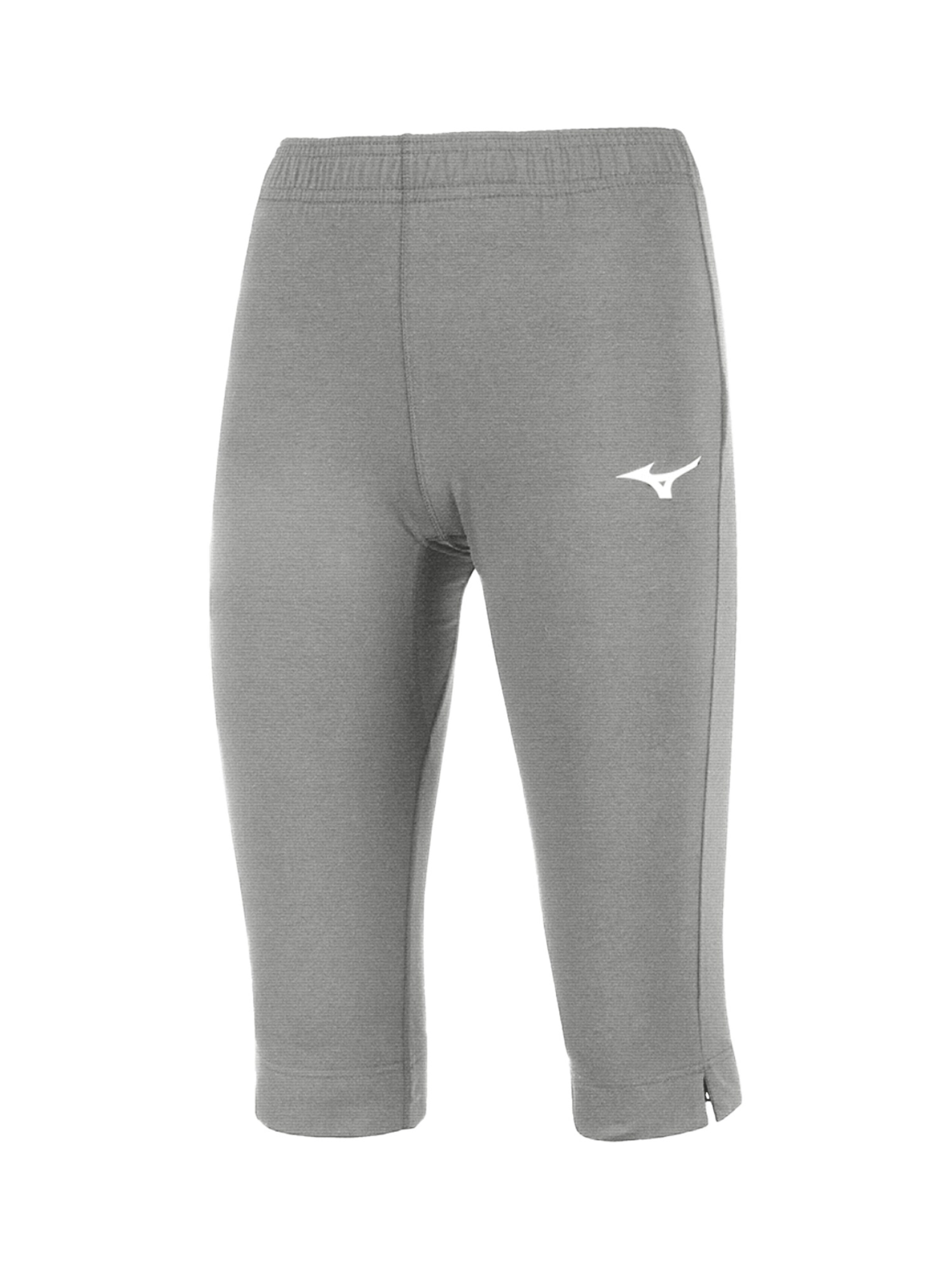 MIZUNO Skinny Sporthose 'High-Kyu' in Grau: Vorderseite