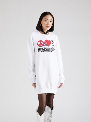 Robe Moschino Jeans en blanc : devant