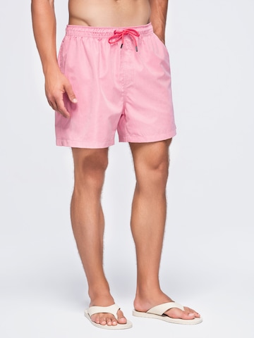 Ombre Zwemshorts in Roze: voorkant