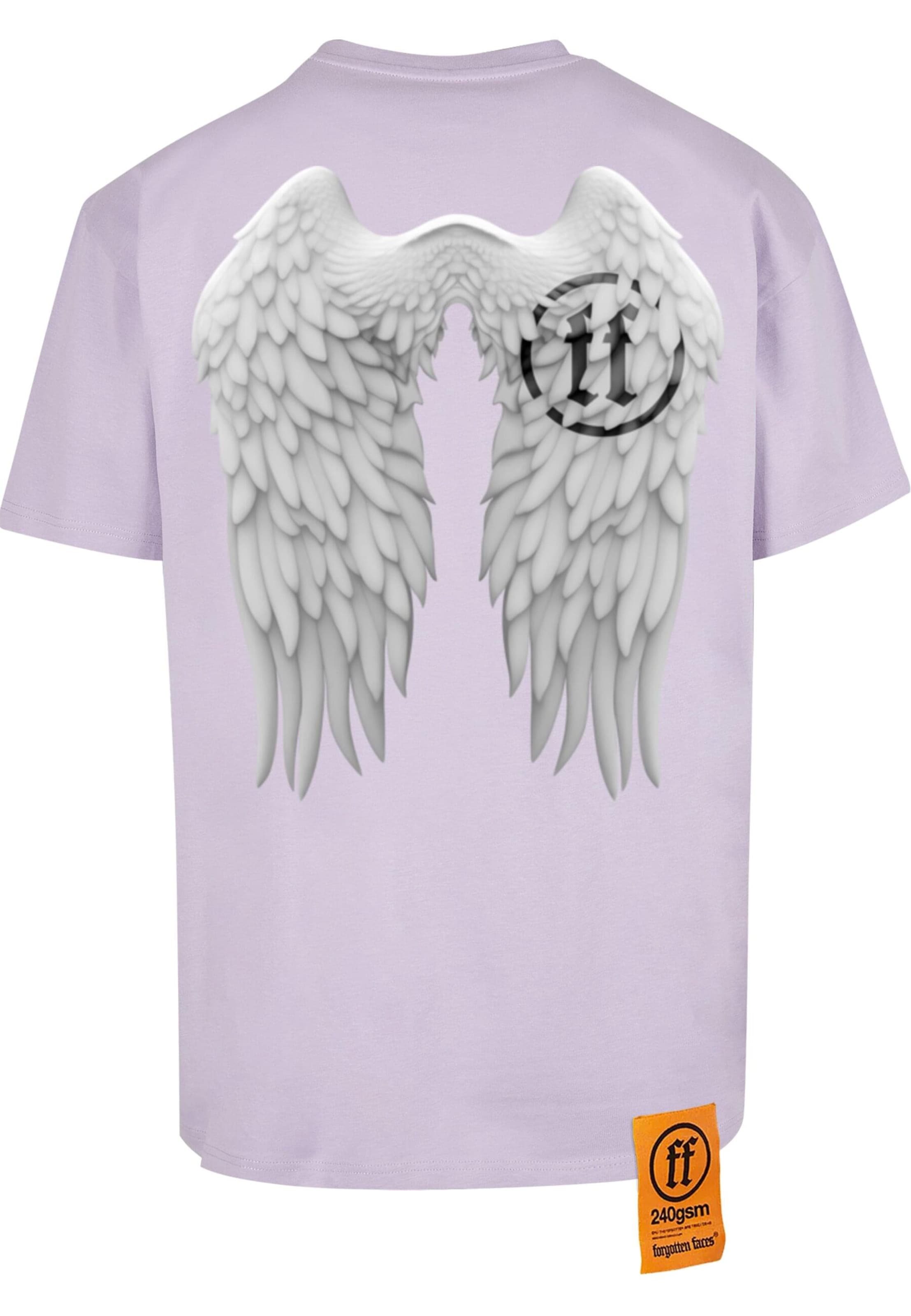 Forgotten Faces Shirt 'Wings' in Purple