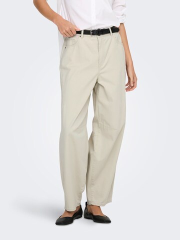 Barrel Pantalon 'ONLLoisa' ONLY en gris : devant