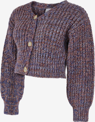 MAMALICIOUS Strickjacke 'Marya' in royalblau / braun, Produktansicht