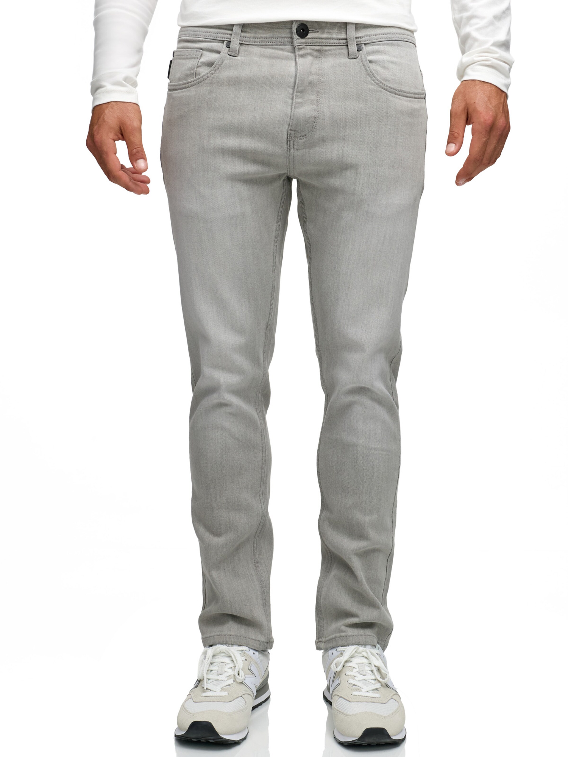 INDICODE JEANS Regular Jeans in Grau: Vorderseite