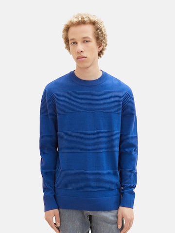 TOM TAILOR DENIM Sweater in Blue: front