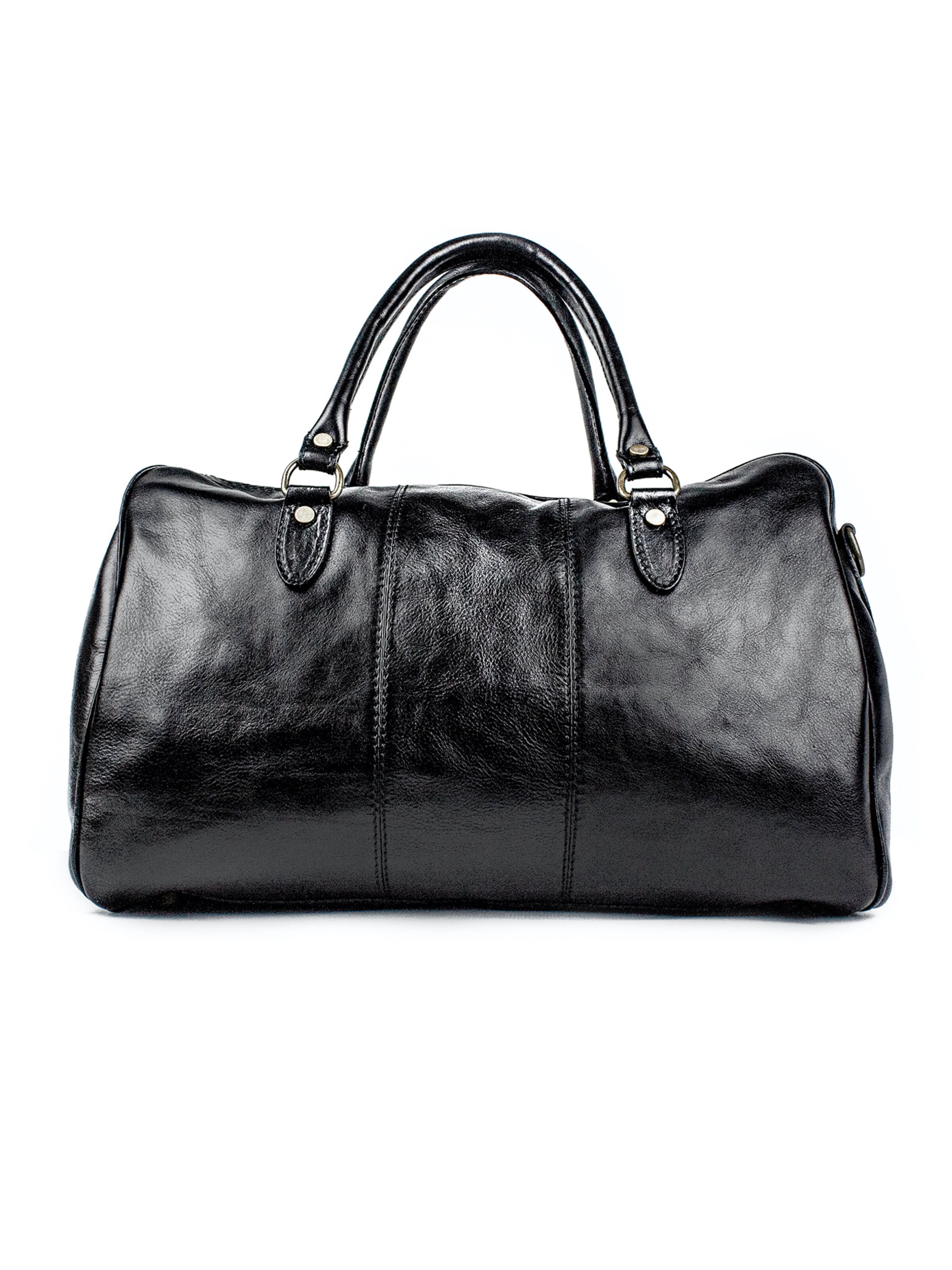 lePelou - Bolsa de fin de semana 'MATTEO' en negro: frente