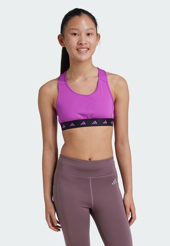 ADIDAS PERFORMANCE Sports underwear 'Power React' in Purple: front