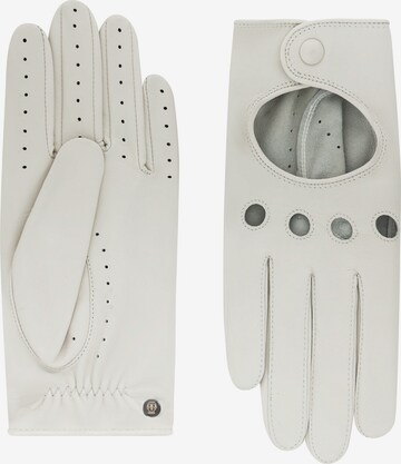 Roeckl Full Finger Gloves in White: front