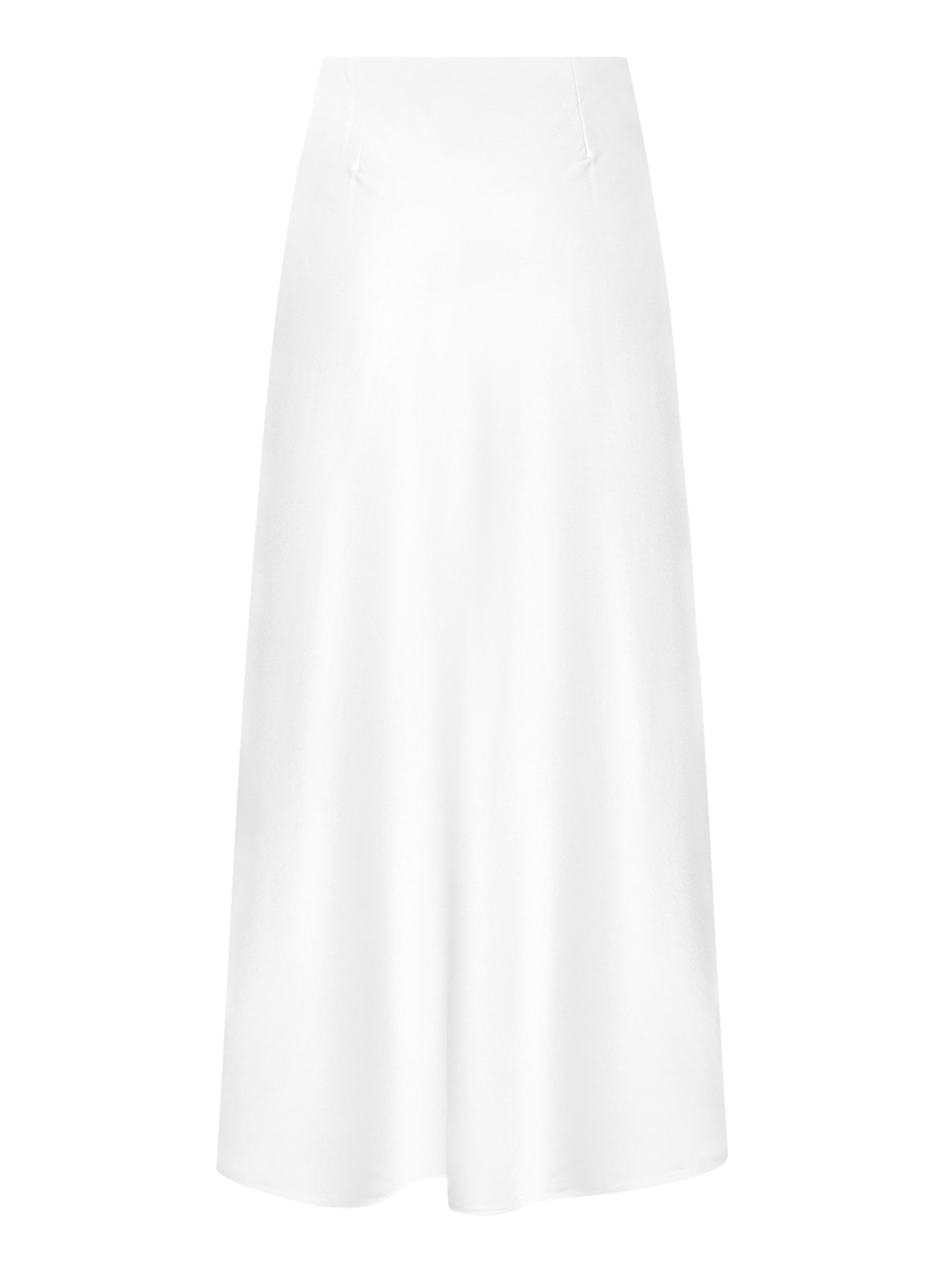 Vera Mont Satinrock wadenlang in Weiß
