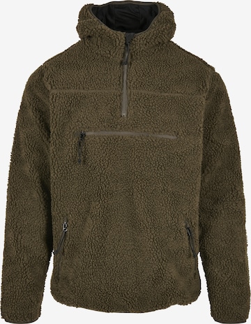 Giacca di pile 'Teddyfleece Worker' di Brandit in verde: frontale