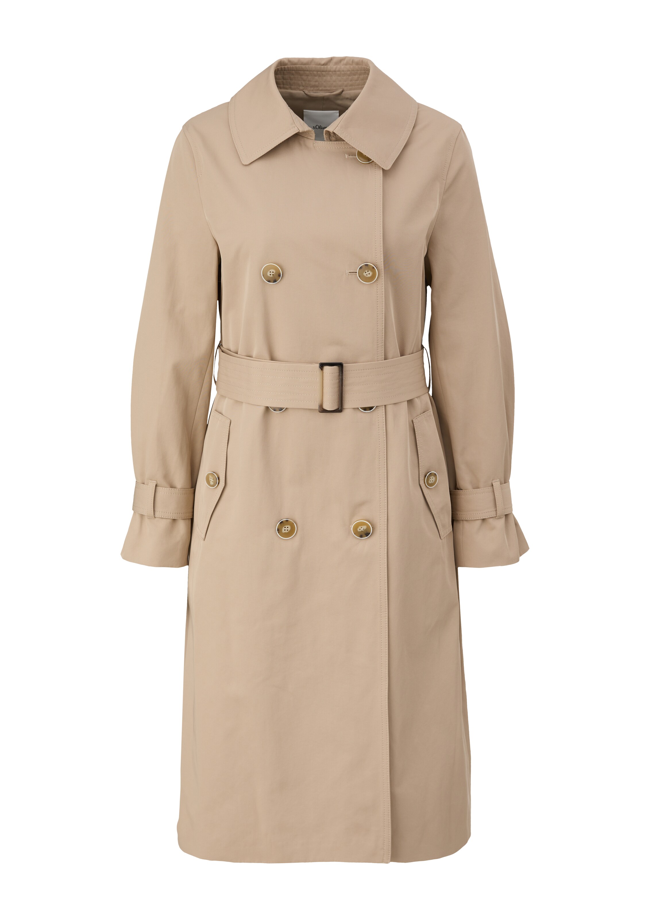 s.Oliver BLACK LABEL Tussenmantel in Beige: voorkant