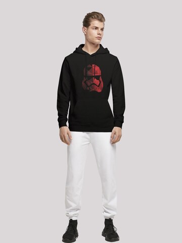 F4NT4STIC Sweatshirt 'Star Wars The Last Jedi - Trooper Helmet' in Zwart