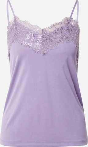 ICHI Top 'LIKE TO2' in Purple: front