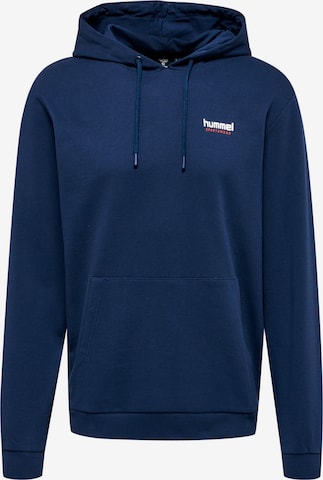 Hummel Sportsweatshirt in Blauw: voorkant