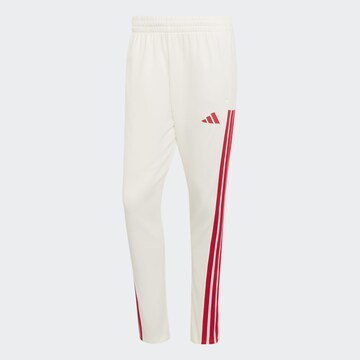 Pantalon de sport 'Tiro' ADIDAS SPORTSWEAR en blanc : devant
