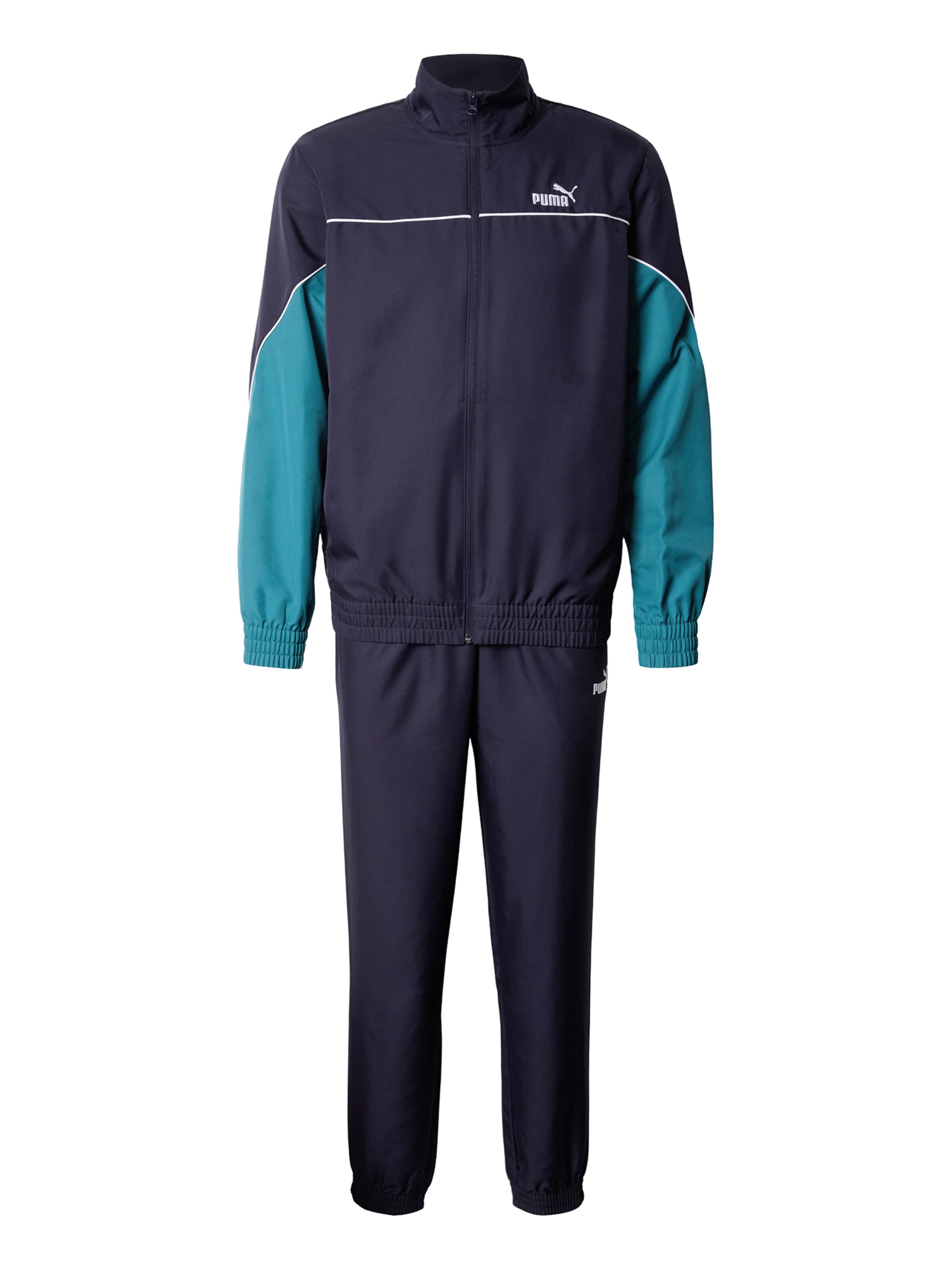 PUMA Trainingspak in Blauw: voorkant