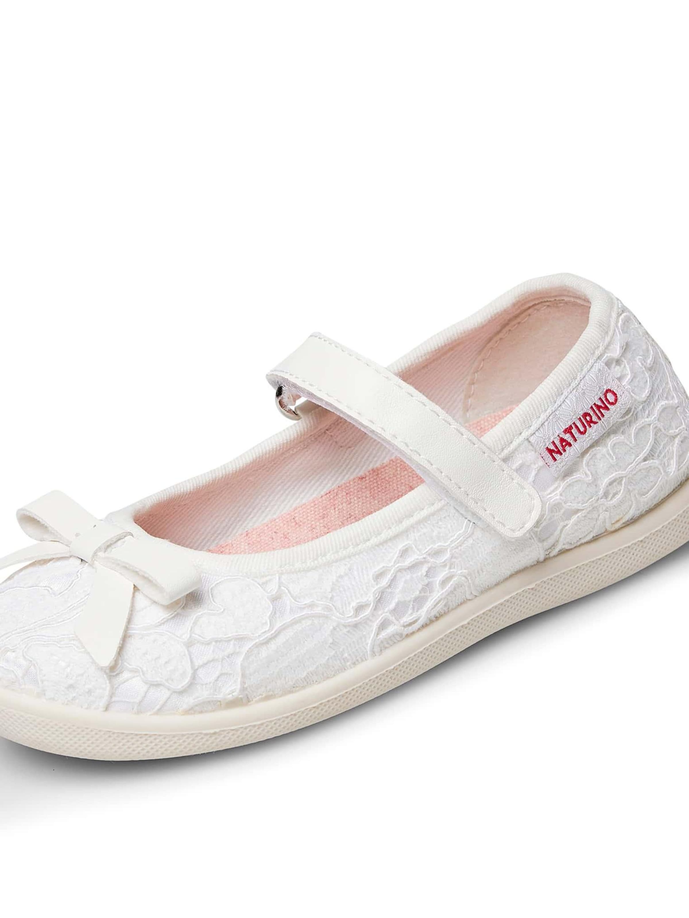 NATURINO Ballerina's 'CLARIES 2' in Wit